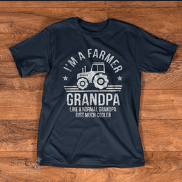 I'm A Farmer Grandpa Rancher Gifts Father's Day Shirt Tractor Farm Farming Shirt - Scotstee Shop