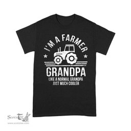 I'm A Farmer Grandpa Rancher Gifts Father's Day Shirt Tractor Farm Farming Shirt - Scotstee Shop