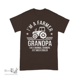 I'm A Farmer Grandpa Rancher Gifts Father's Day Shirt Tractor Farm Farming Shirt - Scotstee Shop