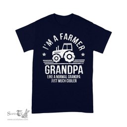 I'm A Farmer Grandpa Rancher Gifts Father's Day Shirt Tractor Farm Farming Shirt - Scotstee Shop