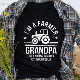 I'm A Farmer Grandpa Rancher Gifts Father's Day Shirt Tractor Farm Farming Shirt - Scotstee Shop