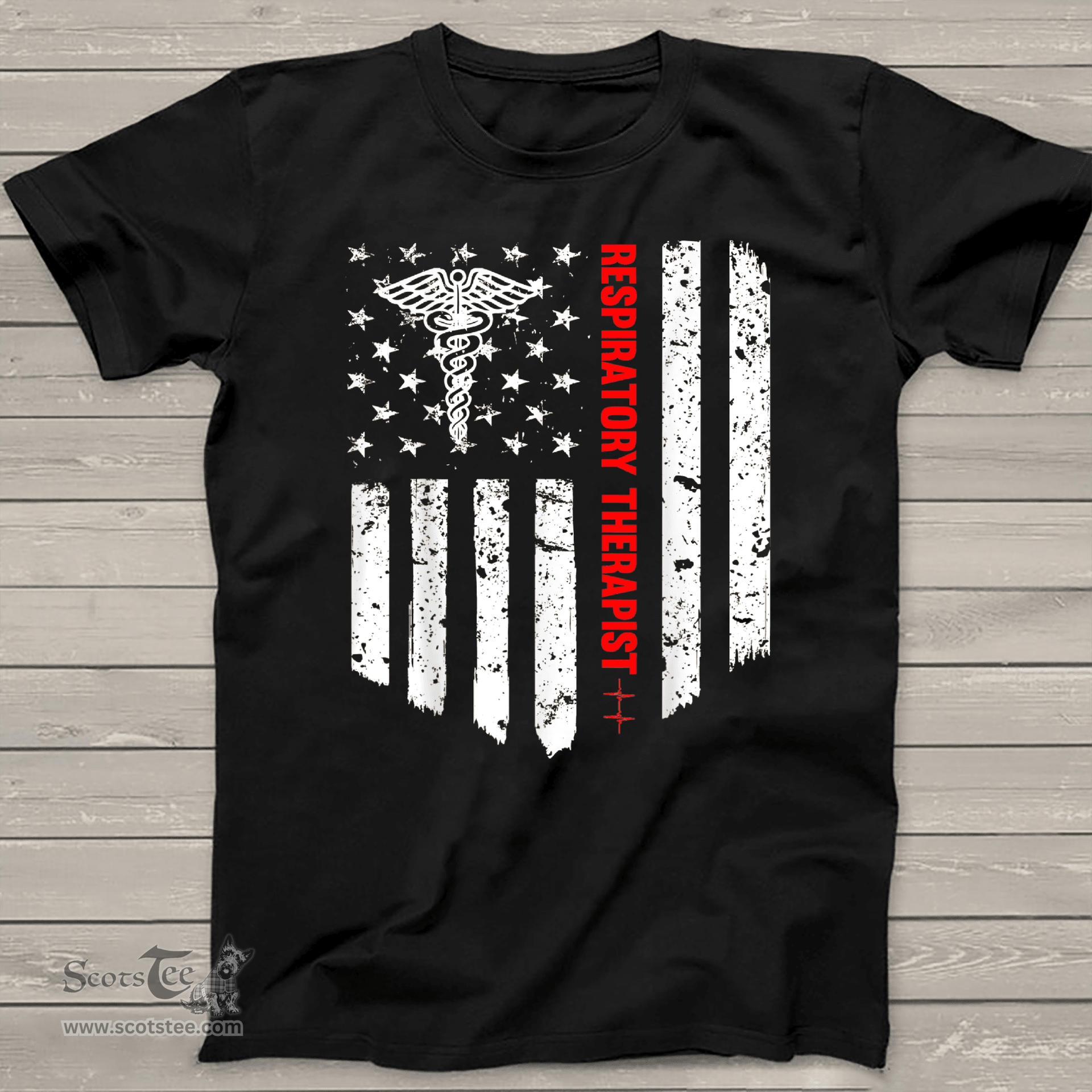Scotstee Shop - Products Respiratory Therapy Shirts Respiratory Therapist American Flag Patriotic Medicine Gift 4th Of July Shirt