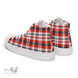Plaid Tartan Men High Top Sneakers Clan Renton Plaid Converse High Tops Sneakers, Converse Christmas Sneakers