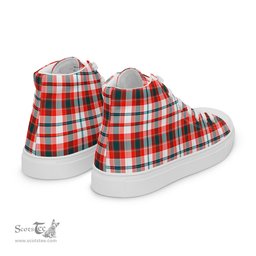 Plaid Tartan Men High Top Sneakers Clan Renton Plaid Converse High Tops Sneakers, Converse Christmas Sneakers