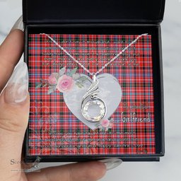 Rising Phoenix Necklace - Valentine Necklace Clan Meikle Tartan Gift for Girlfriend, Gift for My Wife Rising Phoenix Necklace