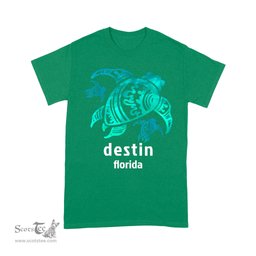 Sea Turtle Shirt Destin Florida Sea Blue Tribal Turtle Sea Turtle Shirt - Scotstee Shop