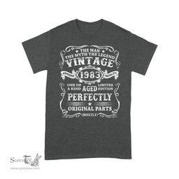 Mens 38 Years Old Gift Vintage 1983 Man Myth Legend 38th Birthday Shirt 1983 Birthday Gift Birthday Shirt - Scotstee Shop
