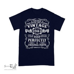 Mens 38 Years Old Gift Vintage 1983 Man Myth Legend 38th Birthday Shirt 1983 Birthday Gift Birthday Shirt - Scotstee Shop