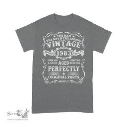 Mens 38 Years Old Gift Vintage 1983 Man Myth Legend 38th Birthday Shirt 1983 Birthday Gift Birthday Shirt - Scotstee Shop