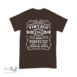 Mens 60 Years Old Gift Vintage 1961 Man Myth Legend 60th Birthday Shirt 60th birthday gifts - Scotstee Shop