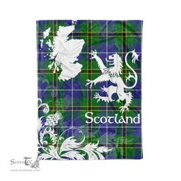 Tartan Plaid Fleece Blanket Tartan Blanket Thistle and Lion Scottish Clan Turnbull Hunting Plaid Blanket, tartan blanket, plaid blanket, red plaid blanket, buffalo plaid blanket, green plaid blanket, plaid fleece blanket, blue plaid blanket, red tartan blanket, tartan plaid blanket, black and white plaid blanket, christmas plaid blanket, orange plaid blanket, tartan plaid throw blanket, pink plaid blanket, brown plaid blanket, buffalo check blanket