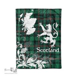 Tartan Plaid Fleece Blanket Tartan Blanket Thistle and Lion Scottish Clan Ross Hunting Modern Plaid Blanket, tartan blanket, plaid blanket, red plaid blanket, buffalo plaid blanket, green plaid blanket, plaid fleece blanket, blue plaid blanket, red tartan blanket, tartan plaid blanket, black and white plaid blanket, christmas plaid blanket, orange plaid blanket, tartan plaid throw blanket, pink plaid blanket, brown plaid blanket, buffalo check blanket