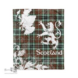 Tartan Plaid Fleece Blanket Tartan Blanket Thistle and Lion Scottish Clan Thomson Hunting Modern Plaid Blanket, tartan blanket, plaid blanket, red plaid blanket, buffalo plaid blanket, green plaid blanket, plaid fleece blanket, blue plaid blanket, red tartan blanket, tartan plaid blanket, black and white plaid blanket, christmas plaid blanket, orange plaid blanket, tartan plaid throw blanket, pink plaid blanket, brown plaid blanket, buffalo check blanket