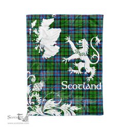 Tartan Plaid Fleece Blanket Tartan Blanket Thistle and Lion Scottish Clan Forsyth Modern Plaid Blanket, tartan blanket, plaid blanket, red plaid blanket, buffalo plaid blanket, green plaid blanket, plaid fleece blanket, blue plaid blanket, red tartan blanket, tartan plaid blanket, black and white plaid blanket, christmas plaid blanket, orange plaid blanket, tartan plaid throw blanket, pink plaid blanket, brown plaid blanket, buffalo check blanket