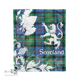 Tartan Plaid Fleece Blanket Tartan Blanket Thistle and Lion Scottish Clan Bowie Plaid Blanket, tartan blanket, plaid blanket, red plaid blanket, buffalo plaid blanket, green plaid blanket, plaid fleece blanket, blue plaid blanket, red tartan blanket, tartan plaid blanket, black and white plaid blanket, christmas plaid blanket, orange plaid blanket, tartan plaid throw blanket, pink plaid blanket, brown plaid blanket, buffalo check blanket