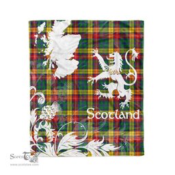 Tartan Plaid Fleece Blanket Tartan Blanket Thistle and Lion Scottish Clan Buchanan Plaid Blanket, tartan blanket, plaid blanket, red plaid blanket, buffalo plaid blanket, green plaid blanket, plaid fleece blanket, blue plaid blanket, red tartan blanket, tartan plaid blanket, black and white plaid blanket, christmas plaid blanket, orange plaid blanket, tartan plaid throw blanket, pink plaid blanket, brown plaid blanket, buffalo check blanket