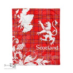 Tartan Plaid Fleece Blanket Tartan Blanket Thistle and Lion Scottish Clan Burnett Modern Plaid Blanket, tartan blanket, plaid blanket, red plaid blanket, buffalo plaid blanket, green plaid blanket, plaid fleece blanket, blue plaid blanket, red tartan blanket, tartan plaid blanket, black and white plaid blanket, christmas plaid blanket, orange plaid blanket, tartan plaid throw blanket, pink plaid blanket, brown plaid blanket, buffalo check blanket