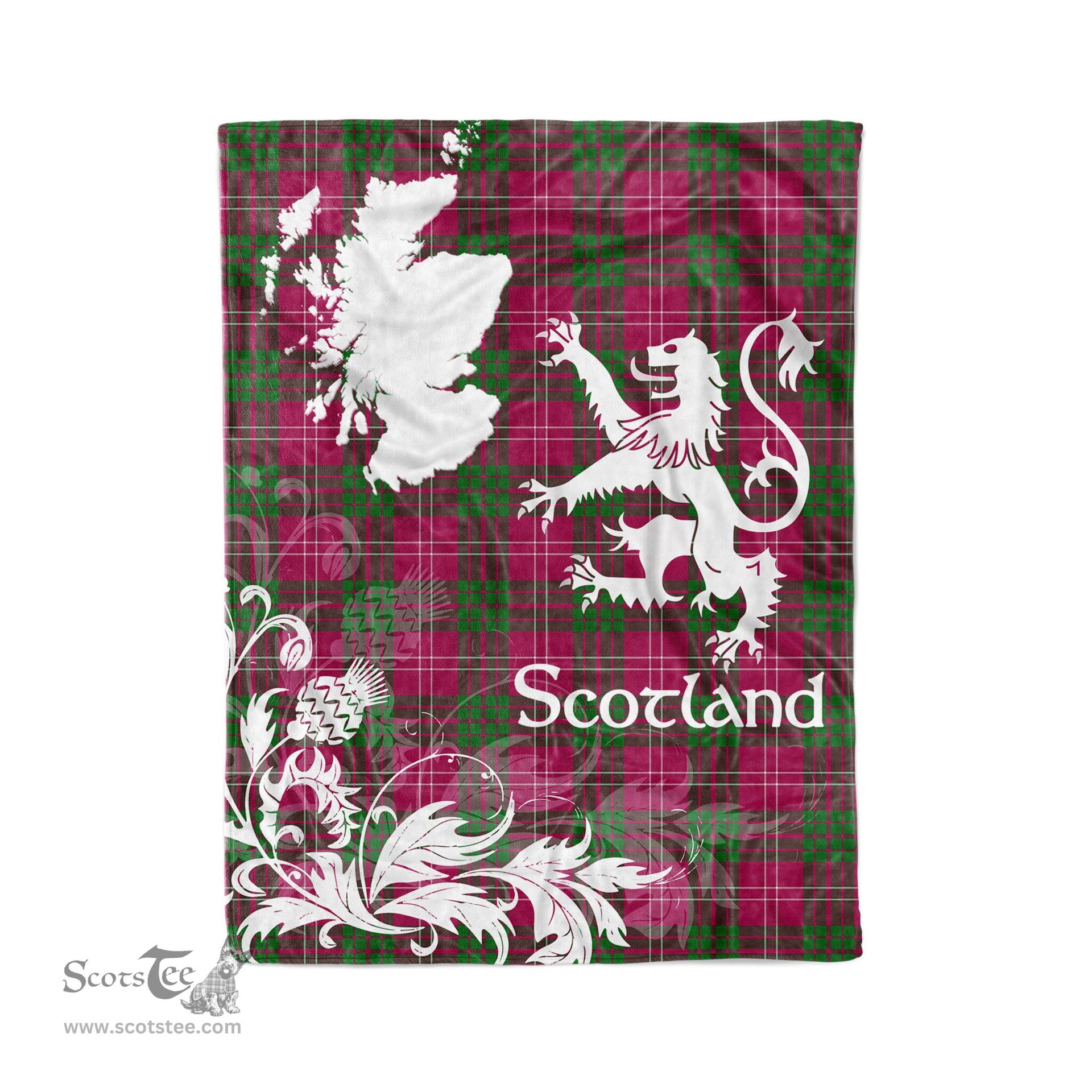Tartan Plaid Fleece Blanket Tartan Blanket Thistle and Lion Scottish Clan Crawford Modern Plaid Blanket, tartan blanket, plaid blanket, red plaid blanket, buffalo plaid blanket, green plaid blanket, plaid fleece blanket, blue plaid blanket, red tartan blanket, tartan plaid blanket, black and white plaid blanket, christmas plaid blanket, orange plaid blanket, tartan plaid throw blanket, pink plaid blanket, brown plaid blanket, buffalo check blanket