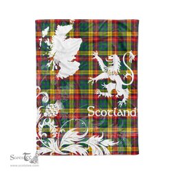 Tartan Plaid Fleece Blanket Tartan Blanket Thistle and Lion Scottish Clan Buchanan Plaid Blanket, tartan blanket, plaid blanket, red plaid blanket, buffalo plaid blanket, green plaid blanket, plaid fleece blanket, blue plaid blanket, red tartan blanket, tartan plaid blanket, black and white plaid blanket, christmas plaid blanket, orange plaid blanket, tartan plaid throw blanket, pink plaid blanket, brown plaid blanket, buffalo check blanket
