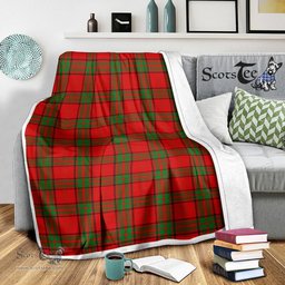 Scotstee Shop Tartan Plaid Blanket Maxwell Red Scottish Tartan Plaid Sherpa Blanket