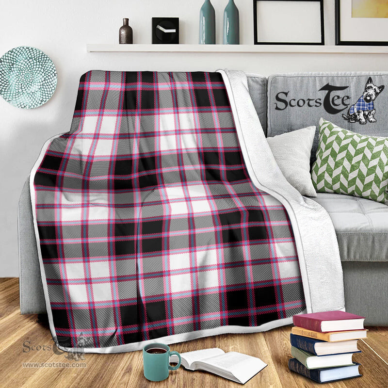 Scotstee Shop Tartan Plaid Blanket MacPherson Hunting Modern Scottish Tartan Plaid Sherpa Blanket