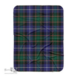 Scotstee Shop Tartan Plaid Blanket MacRae Hunting Modern Scottish Tartan Plaid Sherpa Blanket
