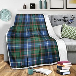 Scotstee Shop Tartan Plaid Blanket MacRae Hunting Ancient Scottish Tartan Plaid Sherpa Blanket