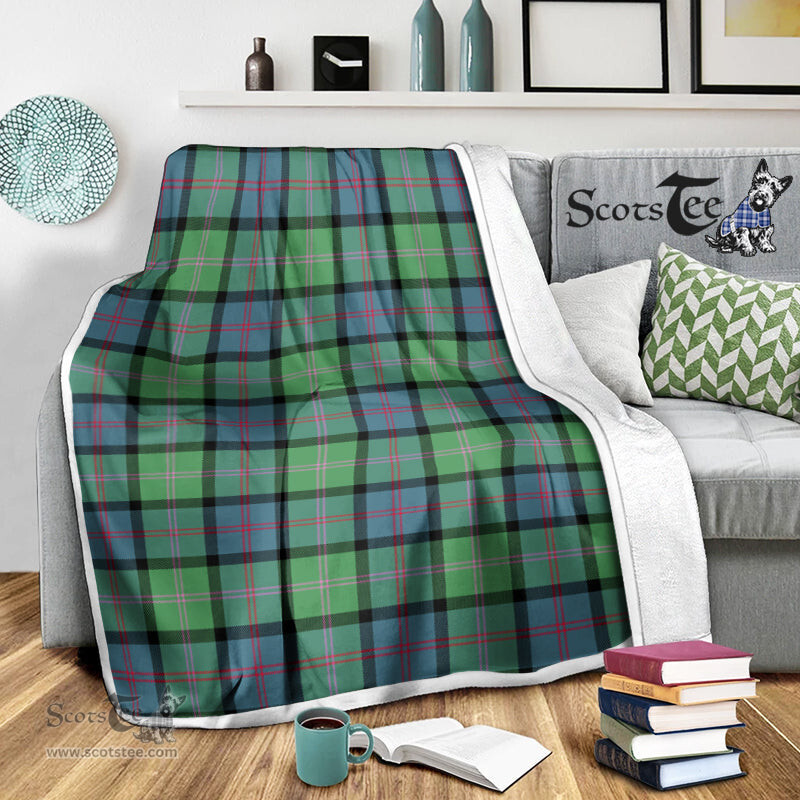 Scotstee Shop Tartan Plaid Blanket MacThomas Ancient Scottish Tartan Plaid Sherpa Blanket