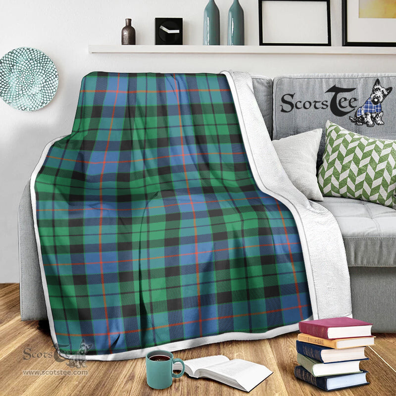 Scotstee Shop Tartan Plaid Blanket Morrison Ancient Scottish Tartan Plaid Sherpa Blanket