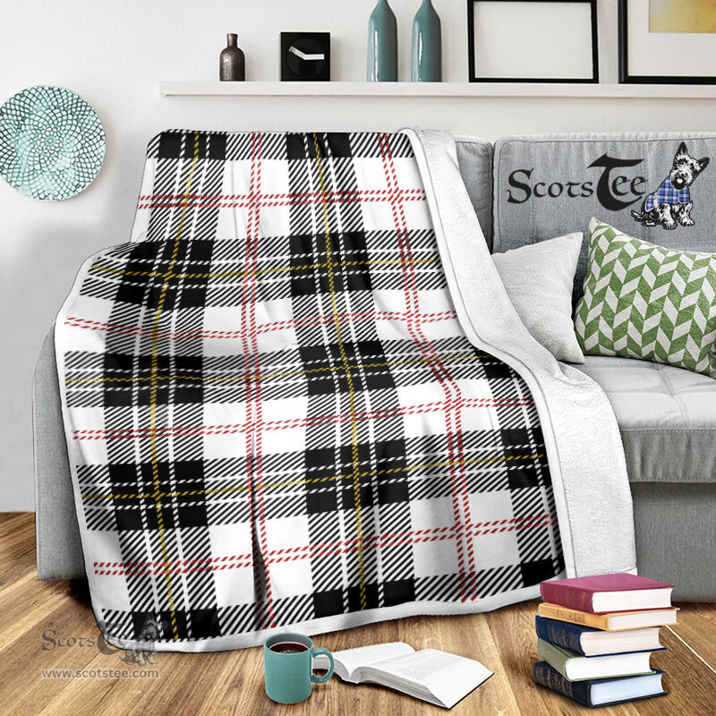 Scotstee Shop Tartan Plaid Blanket MacPherson Scottish Tartan Plaid Sherpa Blanket