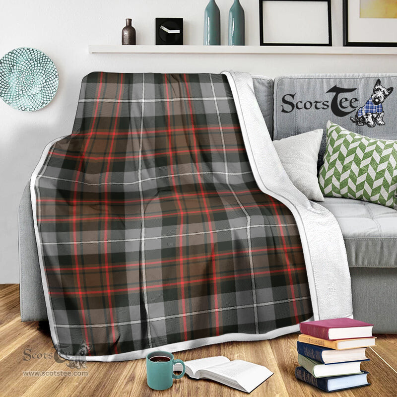 Scotstee Shop Tartan Plaid Blanket MacRae Hunting Weathered Scottish Tartan Plaid Sherpa Blanket