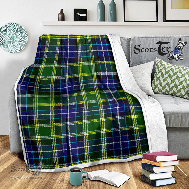 Scotstee Shop Tartan Plaid Blanket MacKellar Scottish Tartan Plaid Sherpa Blanket