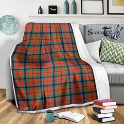 Scotstee Shop Tartan Plaid Blanket MacNaughton Ancient Scottish Tartan Plaid Sherpa Blanket