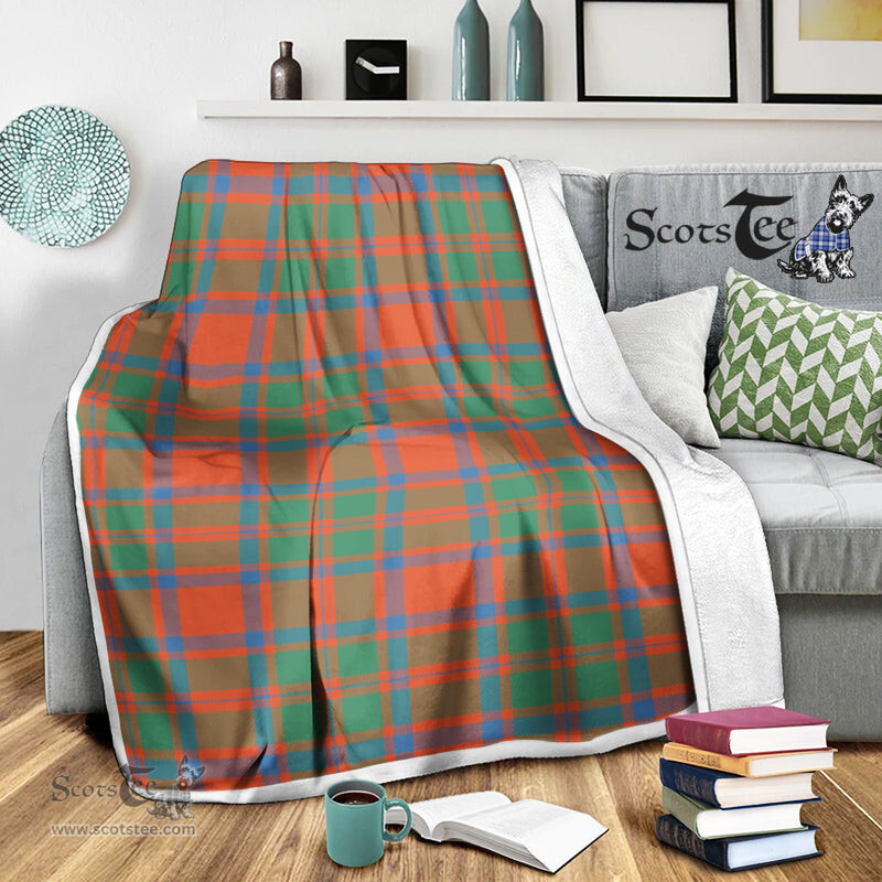 Scotstee Shop Tartan Plaid Blanket MacKintosh Ancient Scottish Tartan Plaid Sherpa Blanket