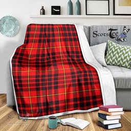 Scotstee Shop Tartan Plaid Blanket MacIan Scottish Tartan Plaid Sherpa Blanket