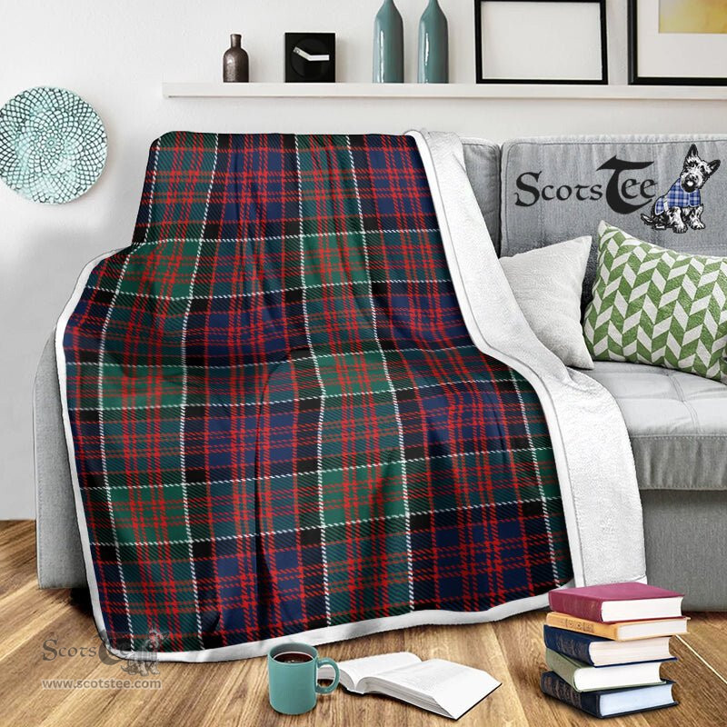 Scotstee Shop Tartan Plaid Blanket Macdonald Scottish Tartan Plaid Sherpa Blanket