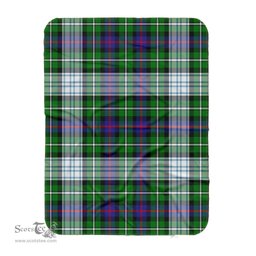Scotstee Shop Tartan Plaid Blanket MacKenzie Dress Modern Scottish Tartan Plaid Sherpa Blanket