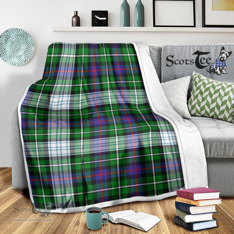 Scotstee Shop Tartan Plaid Blanket MacKenzie Dress Modern Scottish Tartan Plaid Sherpa Blanket
