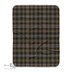 Scotstee Shop Tartan Plaid Blanket MacKenzie Weathered Scottish Tartan Plaid Sherpa Blanket