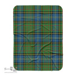 Scotstee Shop Tartan Plaid Blanket MacMillan Hunting Ancient Scottish Tartan Plaid Sherpa Blanket