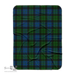Scotstee Shop Tartan Plaid Blanket MacKay Modern Scottish Tartan Plaid Sherpa Blanket