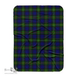 Scotstee Shop Tartan Plaid Blanket MacEwen Scottish Tartan Plaid Sherpa Blanket