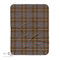 Scotstee Shop Tartan Plaid Blanket MacIntyre Hunting Weathered Scottish Tartan Plaid Sherpa Blanket