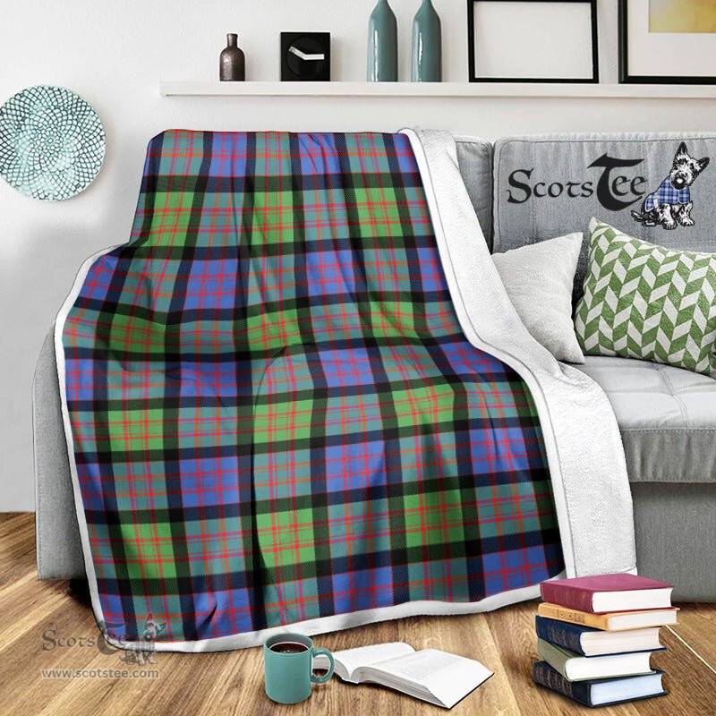 Scotstee Shop Tartan Plaid Blanket MacDonald Ancient Scottish Tartan Plaid Sherpa Blanket