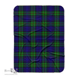 Scotstee Shop Tartan Plaid Blanket MacKinlay Modern Scottish Tartan Plaid Sherpa Blanket