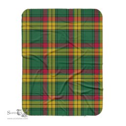 Scotstee Shop Tartan Plaid Blanket MacMillan Old Ancient Scottish Tartan Plaid Sherpa Blanket