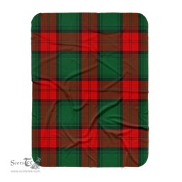 Scotstee Shop Tartan Plaid Blanket Stewart Atholl Modern Scottish Tartan Plaid Sherpa Blanket
