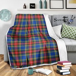 Scotstee Shop Tartan Plaid Blanket MacBeth Modern Scottish Tartan Plaid Sherpa Blanket