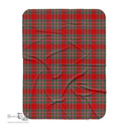 Scotstee Shop Tartan Plaid Blanket MacBean Scottish Tartan Plaid Sherpa Blanket