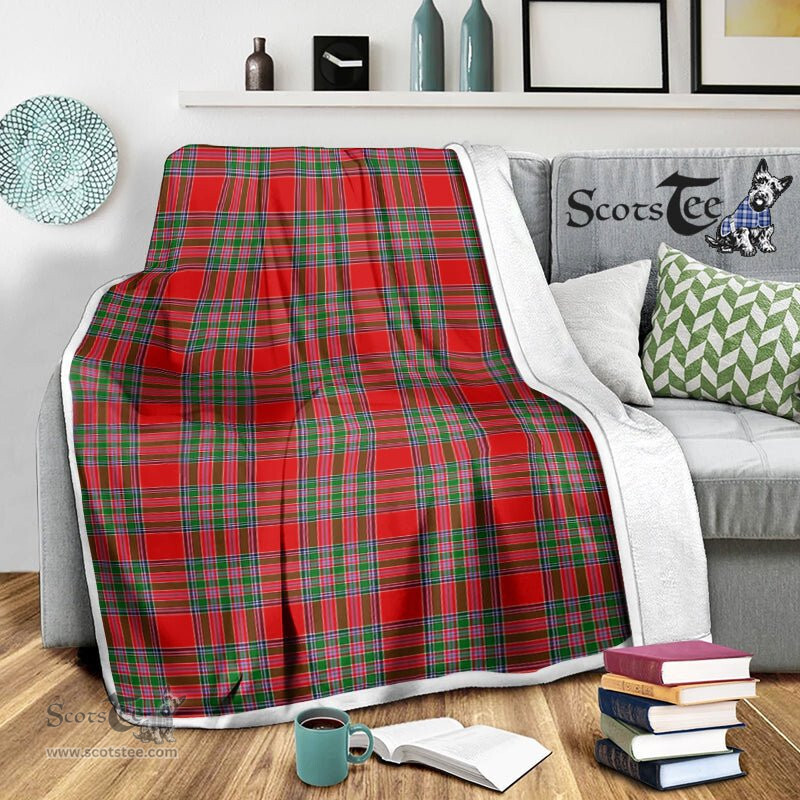 Scotstee Shop Tartan Plaid Blanket MacBean Scottish Tartan Plaid Sherpa Blanket